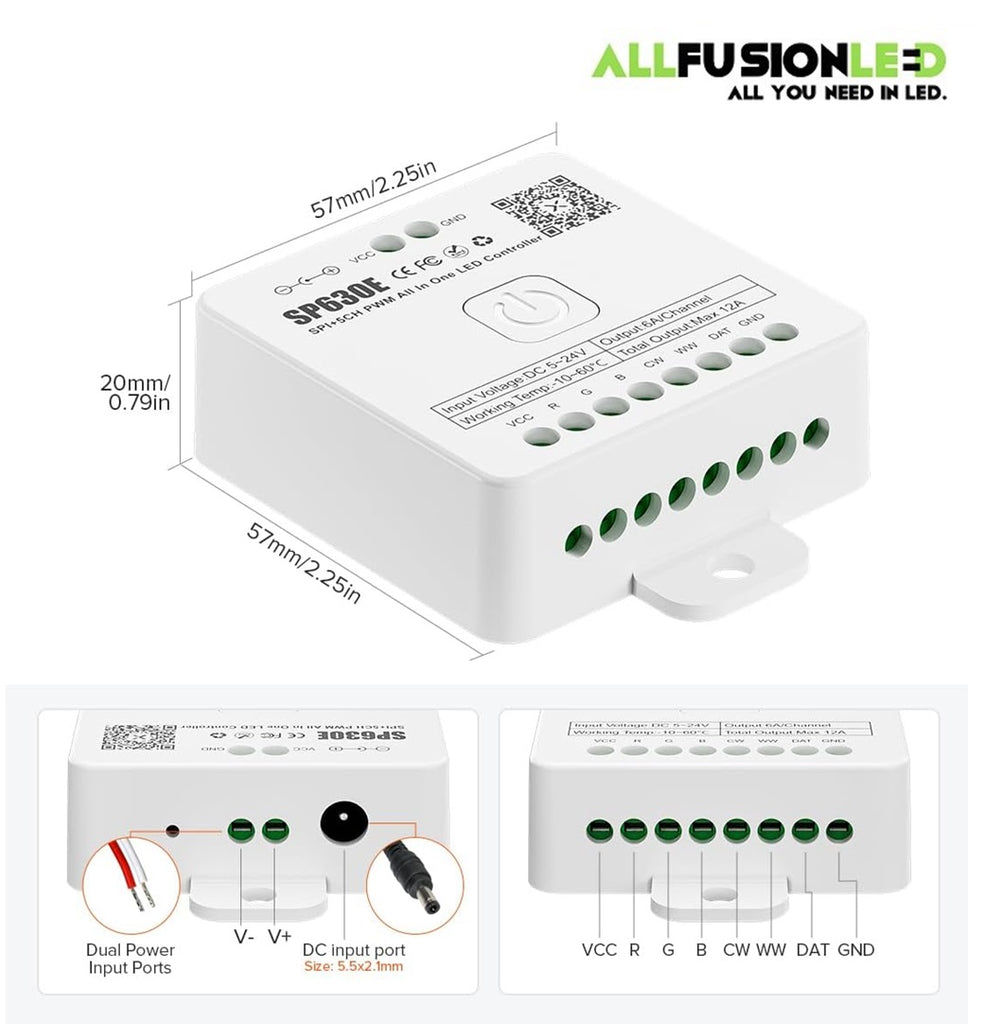 SP630E Bluetooth LED Controller KIT + RB4 Remote Control – All Fusion ...