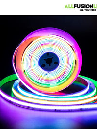 RGB - WS2811 IC COB LED Strip Lights - 16,4ft - DC24V - IP20 (Indoor) - Addressable Chasing Color (NO Adapter or Controller)