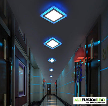 16W - RGBW Dual Color LED Ceiling Light Recessed Panel