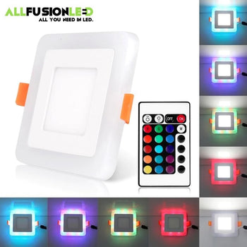 24 W - RGBW Dual Color LED Ceiling Light Recessed Panel