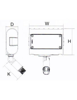15W - LED Flood Light High Power 5000K (Knuckle Mount)